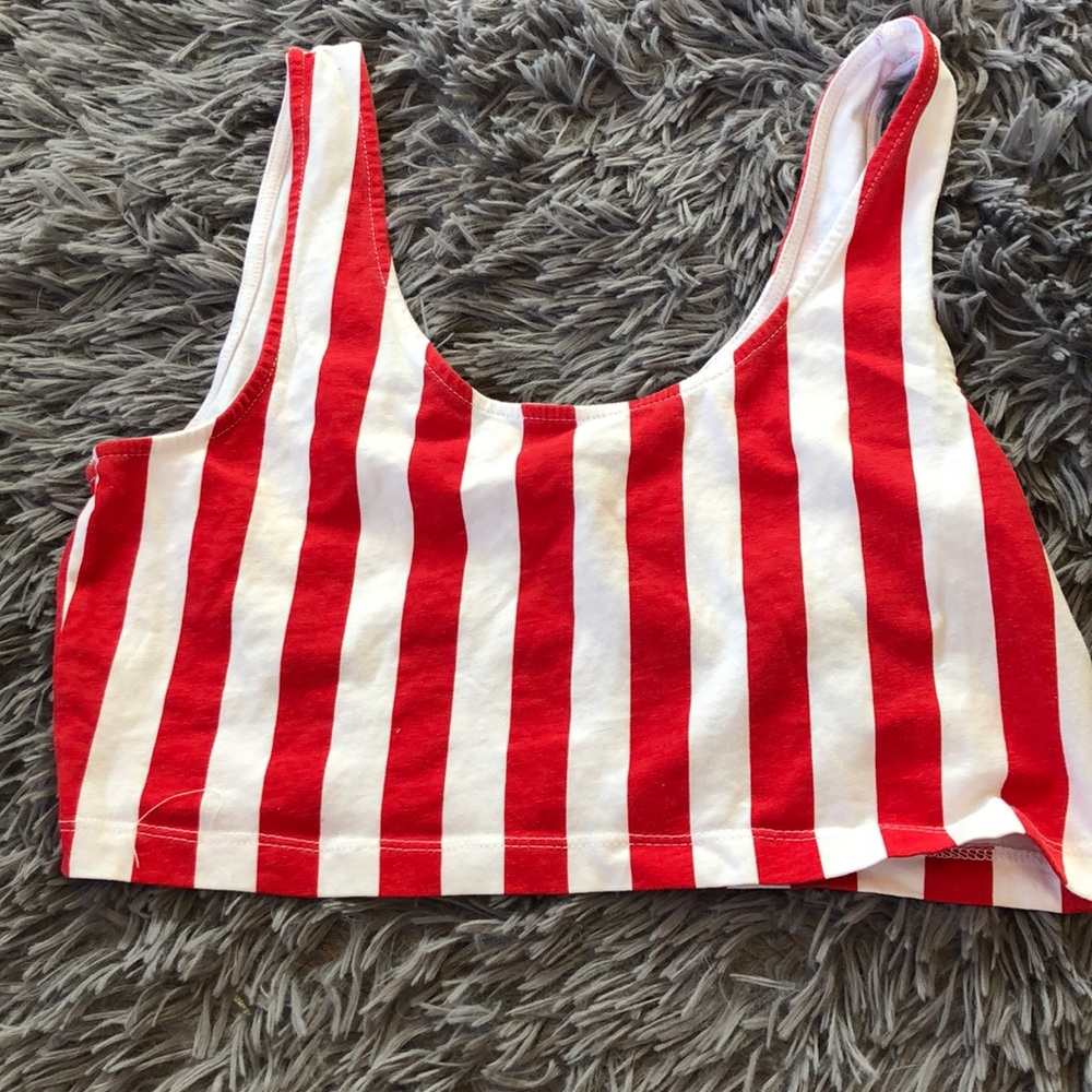 Striped crop top